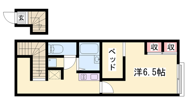 魚住駅 徒歩19分 2階の物件間取画像